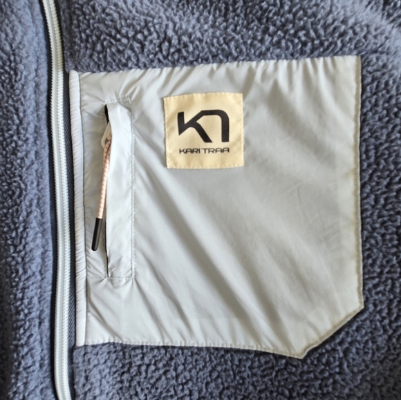 Kari Traa Rothe Blue Sail Fleece Full Zip Jacket Sz Large - Picture 5 of 9